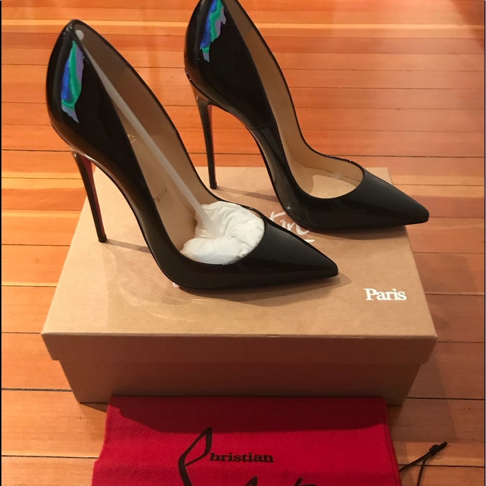 ♥️Gorgeous patent leather SO KATE Louboutins ♥️